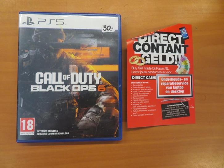 Playsation 5 Call of Duty: Black Ops 6 | Pawn Eindhoven, Spelcomputers en Games, Games | Sony PlayStation 5, Gebruikt, Ophalen