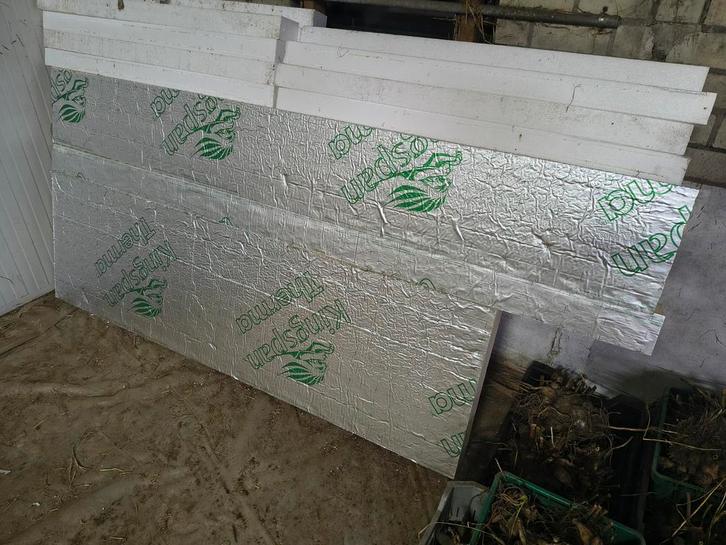 PIR Plaat 110mm Reststukken Isolatie, Doe-het-zelf en Verbouw, Isolatie en Afdichting, Zo goed als nieuw, Vloerisolatie, Muurisolatie