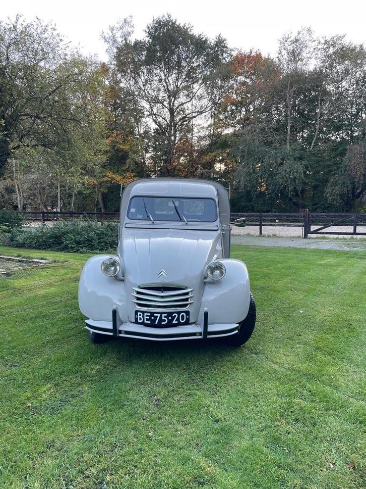 Citroën 2CV AK350 (besteleend), Auto's, Citroën, Particulier, 2CV, Benzine, Handgeschakeld, Zilver of Grijs, Overige kleuren, Stof
