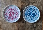 Onderzetters kurt hammer roze blauw theebordje paard, Ophalen of Verzenden, Zo goed als nieuw, Glas of Kopje