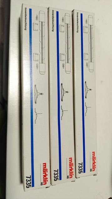 3x Märklin 7335 Binnenverlichting - Nieuw! beschikbaar voor biedingen