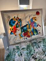 Abstract Schilderij met Figuren, Antiek en Kunst, Kunst | Schilderijen | Klassiek, Ophalen of Verzenden