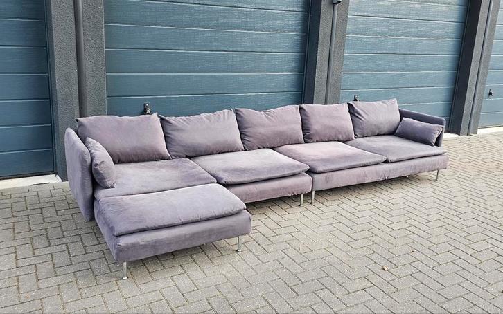 Ikea Söderhamn Hoekbank Met Lounge - Gratis Bezorging, Huis en Inrichting, Banken | Complete zithoeken, Zo goed als nieuw, Stof