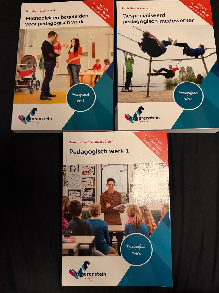 Complete set Pedagogisch Werk niveau 3/4, Ophalen of Verzenden, Zo goed als nieuw, MBO, Angerenstein