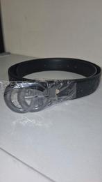 Ongedragen zwarte Gucci riem met signature leather., Ophalen, Nieuw, Zwart