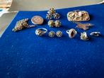Antiek zilver, 20 of groter, Ophalen of Verzenden, Zo goed als nieuw, Met edelsteen
