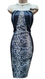 Karen Millen prachtig slang print jurk maat 12/40, Karen Millen, Ophalen of Verzenden, Zo goed als nieuw, Maat 38/40 (M)