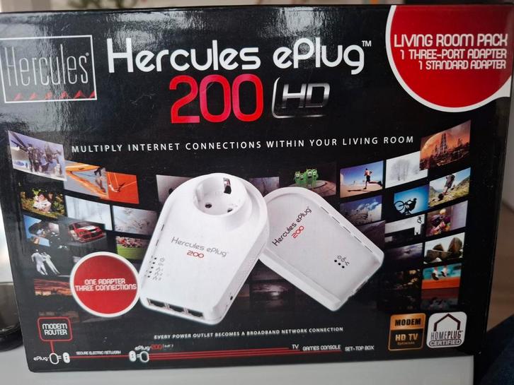 Internet Versterker Hercules ePlug 200 HD, Computers en Software, Powerlines, Zo goed als nieuw, Ophalen of Verzenden