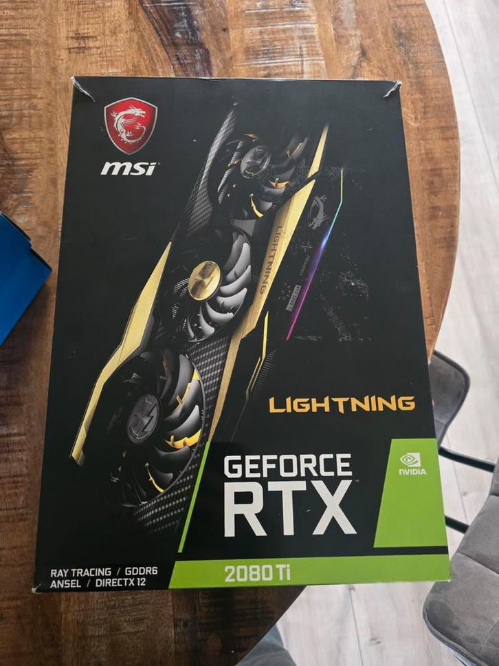 MSI GeForce RTX 2080 Ti Lightning, Computers en Software, Videokaarten, Gebruikt, Nvidia, PCI-Express 3.0, GDDR6, HDMI, DisplayPort