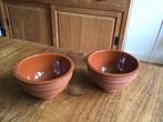 2 terracotta kommetjes, schaaltjes, Ophalen of Verzenden, Zo goed als nieuw, Kom(men), Overige stijlen