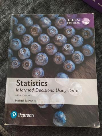 Statistics informed decisions using data Michael sullivan beschikbaar voor biedingen