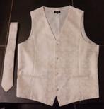 Mooi Ivoren Setje Gilet met Stropdas, Ophalen of Verzenden, Zo goed als nieuw, Wit, Ivoor of Crème, Accessoires