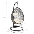 Hangstoel swing met standaard - zwart, Ophalen, Gebruikt, Zwart, Eén