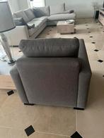 Giessenburg! Houston fauteuil lounge Premier bruin linnen, Ophalen, Zo goed als nieuw, 75 tot 100 cm, 50 tot 75 cm