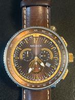 Nautica Titanium Herenhorloge - Nieuwe Batterij, Overige merken, Overige materialen, Leer, Polshorloge