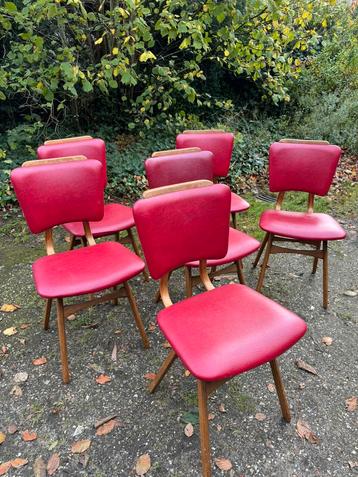 6 eetkamerstoelen (vintage/retro/jaren60) beschikbaar voor biedingen