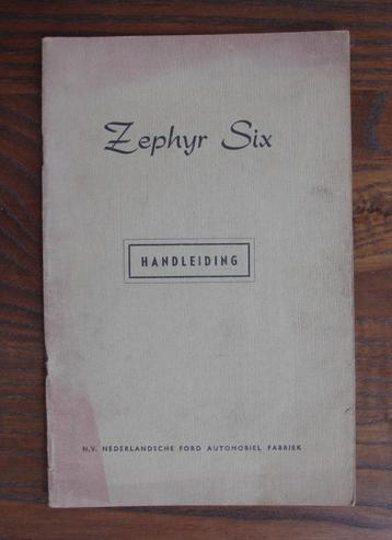 Ford Zephyr Six - Handleiding beschikbaar voor biedingen