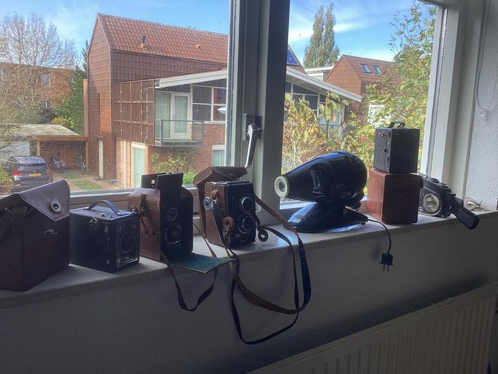 Vintage oude camera’s, Antiek en Kunst, Curiosa en Brocante, Ophalen of Verzenden