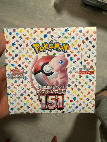 Pokemon 151 japanse booster box beschikbaar voor biedingen