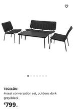 Ikea tegelön tuinset, Tuin en Terras, Tuinsets en Loungesets, Ophalen, Nieuw, 4 zitplaatsen, Tuinset