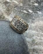 Prachtige 14k gouden ring bezet met briljanten, 19 tot 20, Nieuw, Ophalen of Verzenden, Dame of Heer