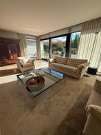 Glazen Vierkante Salontafel, Huis en Inrichting, Tafels | Salontafels, Ophalen, Gebruikt, Vierkant, Glas