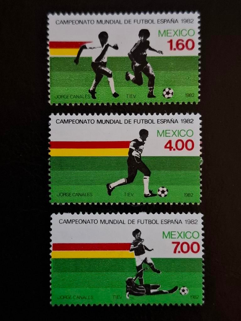 Mexico 1982 WK voetbal Spanje, Ophalen of Verzenden, Postfris, Midden-Amerika