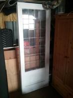 Schuif deur met glas en lood, Doe-het-zelf en Verbouw, Deuren en Horren, Gebruikt, Minder dan 80 cm, Binnendeur, Ophalen of Verzenden