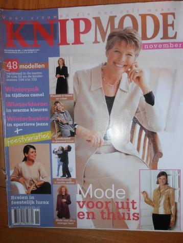 Knipmode november 2001 48 modellen in de maten 36 -52 beschikbaar voor biedingen