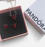 Pandora set rood zilver, Sieraden, Tassen en Uiterlijk, Bedels, Ophalen, Zo goed als nieuw, Zilver, Pandora