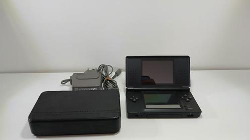 Nintendo DS Lite - Zwart + Oplader + Case, Spelcomputers en Games, Spelcomputers | Nintendo DS, Zo goed als nieuw, DS Lite, Zwart