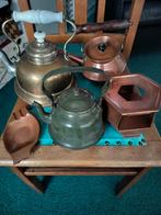 Setje koper en emaille, Ophalen of Verzenden