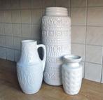 Scheurich vazen trio wit Prisma Hellas Foligno West-Germany, Ophalen, Gebruikt, Wit, Aardewerk of Porselein