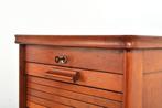 Vintage eiken roldeurkast archiefkast kast jaren 30, Minder dan 50 cm, Gebruikt, Verzenden, 100 tot 150 cm