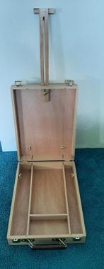 Houten tekenkist met vakken en ezel, Ophalen of Verzenden, Zo goed als nieuw, Overige typen