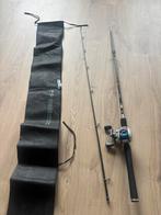 Rail met hengel met molen, Watersport en Boten, Hengelsport | Algemeen, Ophalen of Verzenden