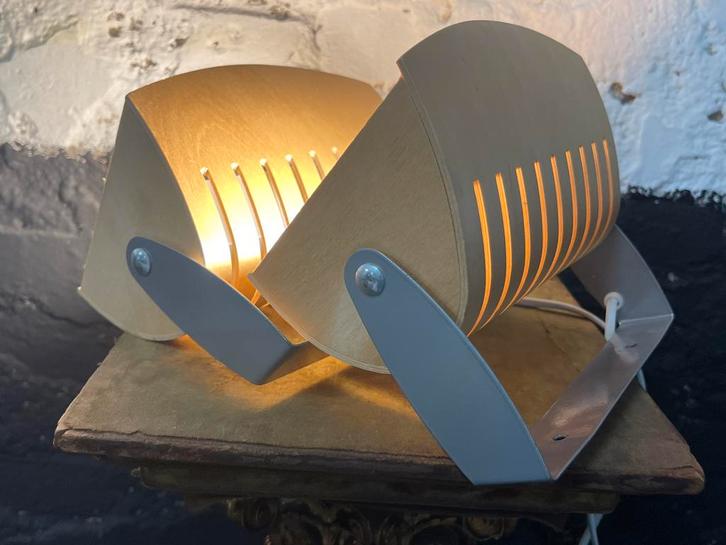 Vintage Ikea wandlamp Strimna beuken nineties design, Huis en Inrichting, Lampen | Wandlampen, Gebruikt, Hout, Overige materialen