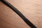 Basic plat dun elastiek - zwart 6mm #3971, Ophalen of Verzenden, Nieuw, Lint, Band of Elastiek