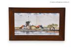 Tegeltableau - Oud Hollands tafereel, Antiek en Kunst, Ophalen