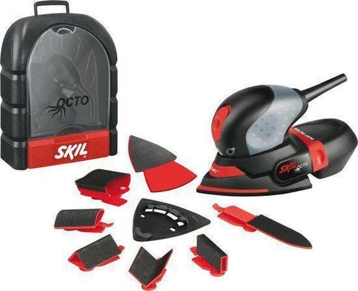 SKIL Octo multi schuurmachine set 8 schuurzolen koffer NIEUW, Doe-het-zelf en Verbouw, Gereedschap | Schuurmachines, Nieuw, Vlakschuurmachine