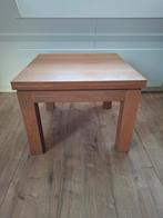 Twee eiken houten tafels 60 x 60 cm, Gebruikt, Vierkant, 55 tot 75 cm, Ophalen