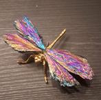 Prachtige Kyaniet libelle edelsteen regenboog flash stenen, Ophalen of Verzenden