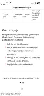 4 kaartjes Efteling, Tickets en Kaartjes, Eén persoon, Ticket of Toegangskaart
