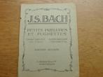 J.s.bach --kleine preluden, Muziek en Instrumenten, Bladmuziek, Piano, Gebruikt, Ophalen of Verzenden, Klassiek