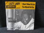 Fats Domino – Lazy Lady -I don't want to set the world on fi, Ophalen of Verzenden, Gebruikt, Pop, Single