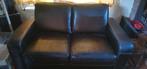 Leren 2 zits bank, Ophalen, Gebruikt, 150 tot 200 cm, Tweepersoons