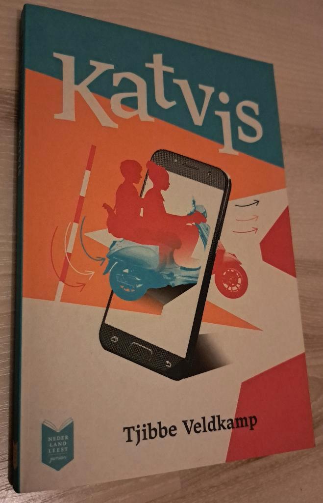 Katvis, boek Tjibbe Veldkamp, Boeken, Kinderboeken | Jeugd | 10 tot 12 jaar, Zo goed als nieuw, Fictie, Ophalen of Verzenden