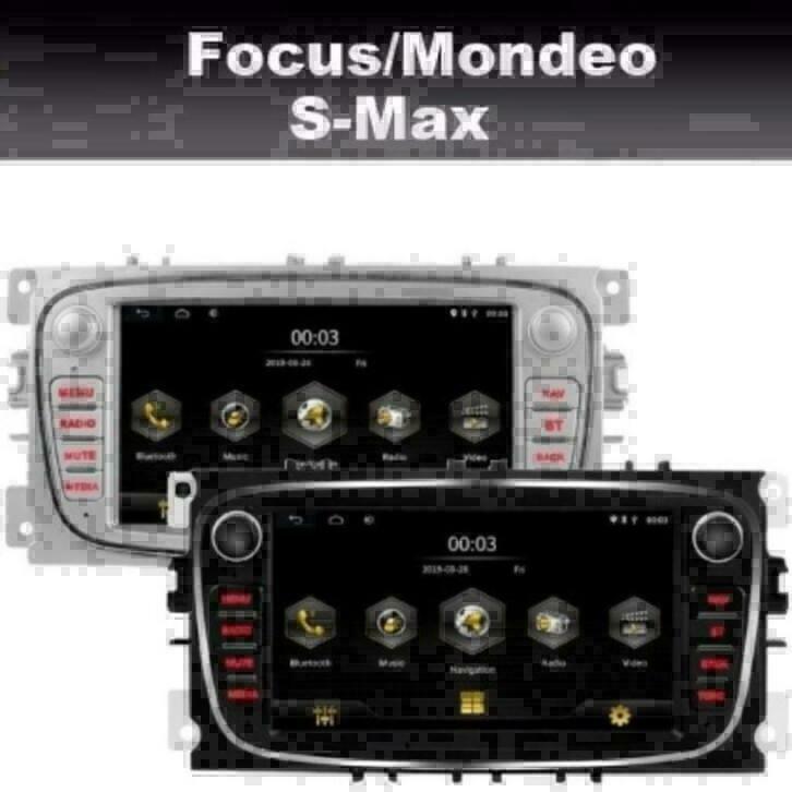 Ford Focus Mondeo Smax Galaxy radio navigatie android 9 dab, Auto diversen, Autoradio's, Nieuw, Ophalen of Verzenden