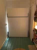 Opklapbed strak design, Huis en Inrichting, Eenpersoons, Metaal, Grijs, 140 cm