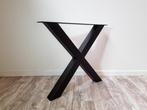 Tafelpoot - metaal - A, U, X en meer - poedercoat zwart, Tafelpoot, 50 tot 100 cm, Nieuw, Metaal